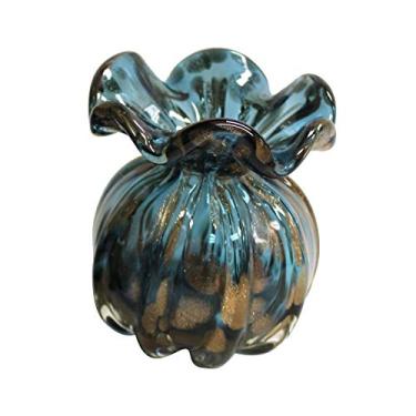 Imagem de Trouxinha Golden em vidro L7,5cm x P7,5 cm x A11,5cm cor ambar