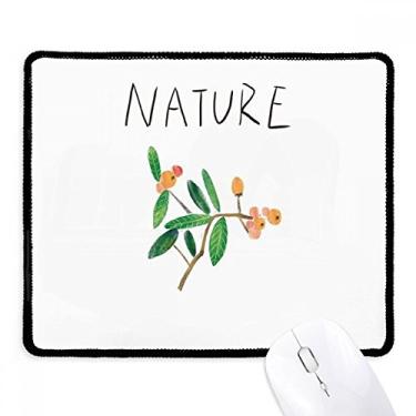 Imagem de Mousepad Natural Plants Island Painting preto costurado borda tapete antiderrapante jogo