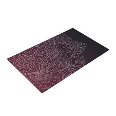 Imagem de Capacho Cozinha Carimbo Mandala 60x40 Antiderrapante