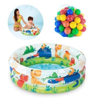 Imagem de Piscina de Bolinhas Dinossauros 40 Litros + 50 Bolinhas Coloridas