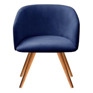 Imagem de Poltrona Atenas Cadeira Pé Madeira Palito Decoração Sala Recepção