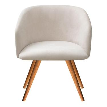 Imagem de Poltrona Atenas Cadeira Pé Madeira Palito Decoração Sala Recepção