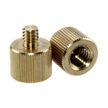 Imagem de CAMVATE Adaptador redutor de rosca de tripé fêmea de 0,95 cm - 16 fêmea para 0,64 cm - 20 macho para tripé (2 peças)