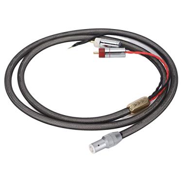 Imagem de Cabo Tonearm, Conector Fêmea Duplo para XLR de 5 Pinos, Plugue Banhado a Ouro Fio Banhado a Prata Com Fio Terra, Cabo de para Fonógrafo LP Record (1 milhão)