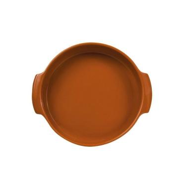 Imagem de Travessa Redonda Em Porcelana Assar E Servir 21x4,5cm Germer Laranja