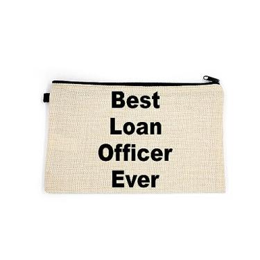 Imagem de Bolsa de maquiagem de agente de empréstimo, presente para agente de empréstimo, melhor agente de empréstimo de todos os tempos, bolsa de higiene pessoal, para ela, bolsa de maquiagem para mulheres, bolsa de , Branco