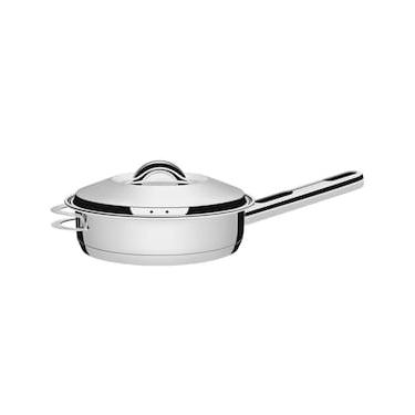 Imagem de Frigideira Tramontina Solar Inox com Tampa - 28cm