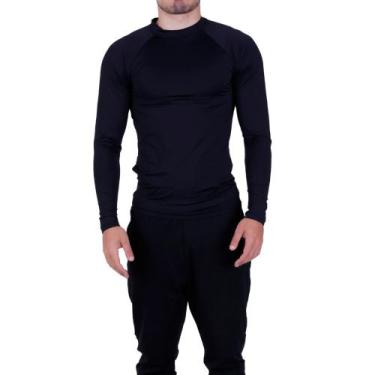 Imagem de Blusa Fitness Térmica Segunda Pele Proteção Solar Uv 50+ Masculina - B