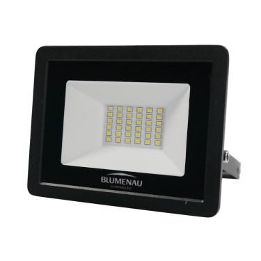 Imagem de Refletor Blumenau de Led Slim 30W Verde Preto Bivolt
