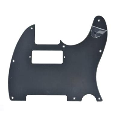 Imagem de KAISH Tele Style Pickguard Guitar Pick Guard Scratch Plate com mini orifício para captador Humbucker para tele/telecaster, preto fosco