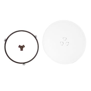 Imagem de MAGICLULU Acessórios Para Grelhar 1 Conjunto Prato Giratório De Forno De Micro-ondas Toca Discos Placa Giratória Assadeira Bandeja Universal Vidro Microondas Girar
