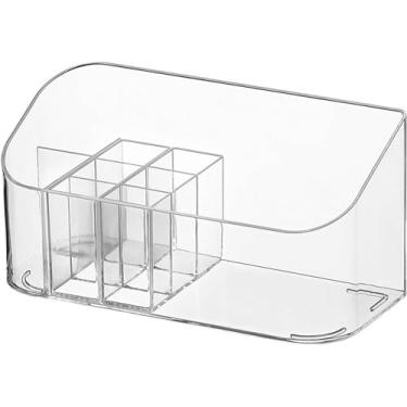 Imagem de Organizador de maquiagem transparente para organizador de armazenamento de acrílico com unidade de compartimento removível Caixa organizadora de cosméticos para gavetas de banheiro, escritório/109