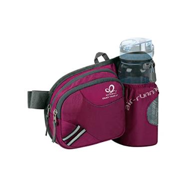 Imagem de WATERFLY Pochete de cintura: pochete para mulheres e homens com suporte para garrafa de água, pochete para corrida, caminhada, cachorro, viagem, ciclismo