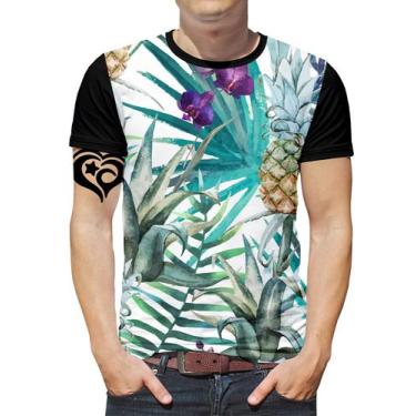 Imagem de Camiseta Floral Plus Size Florida Masculina Infantil Blusa 2 - Alemark