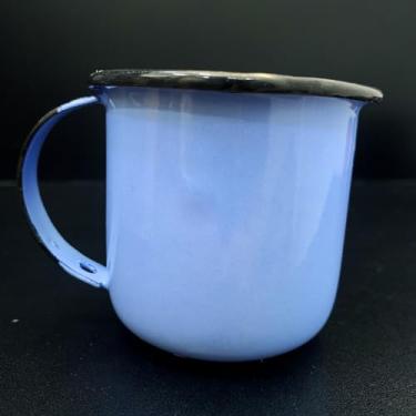 Imagem de Canecas Esmaltada Xícara Cafezinho 160ml (AZUL-CLARO)