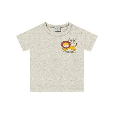 Imagem de Camiseta Bebê Mescla leão - Fakini For Fun