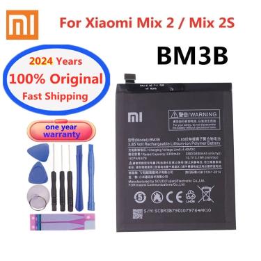 Imagem de Bateria de alta qualidade original bm3b para xiaomi mi mix 2  mix2  mix 2s  mix2s  3300mah  bateria