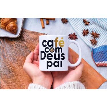 Imagem de Caneca Livro Café com Deus Pai Devocional Junior Rostirola Diário- 325ml