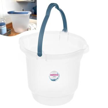Imagem de Balde Plástico 12 Litros Para Limpeza De Casa Lavandeira Com Alças Transparente - 245 Sanremo