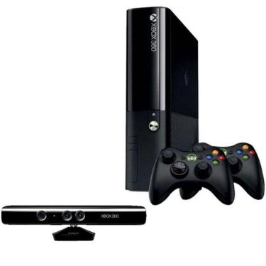 Imagem de Console Xbox 360 Super Slim 4GB + Kinect + 2 Controles