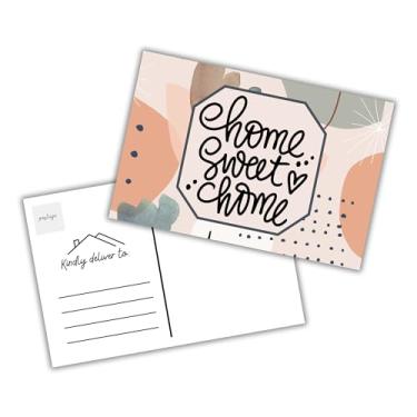 Imagem de Lashicorn Cartões postais Home Sweet Home para corretores de imóveis | Pacote com 30 cartões postais de 10 x 15 cm para envio de um ano de aniversário de aluguel de imóveis novo agente imobiliário