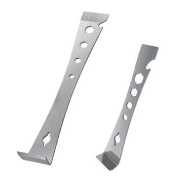 Imagem de TavRav 1 PÇ Pry Bar de aço inoxidável com extrator de unhas, multiferramenta para remodelação de tapume de rodapé de trabalho comercial e remoção de piso (tamanho imperial) (LMset)