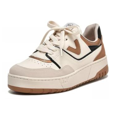 Imagem de Tenis Feminino Casual Via Marte Plataforma Street Style (Bege, BR, Adulto, Numérico, 34)