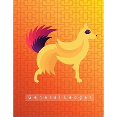 Imagem de General Ledger: Gold Dog Zodiac design, Soft Cover Glossy, 8.5" x 11", 108 pages: 3