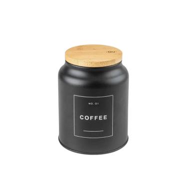 Imagem de Porta Condimentos Em Metal Com Tampa Em Bambu Sense Coffee 1,1L Ou