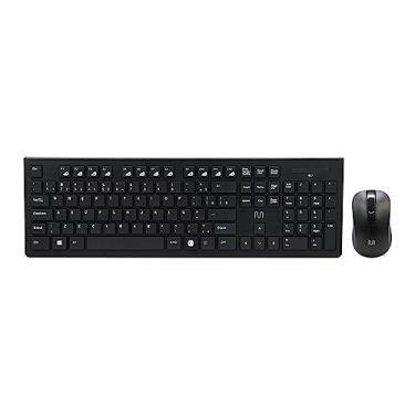 Imagem de Kit Teclado e Mouse Sem Fio Conforto Multimídia Conexão Usb 1200dpi Teclas Chocolate Preto Multi - TC212