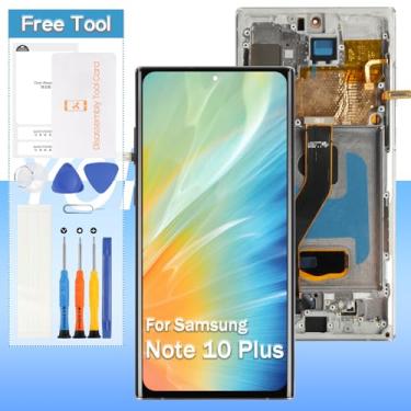 Imagem de Tela de substituição OLED para Samsung Galaxy Note 10 Plus/Note 10 Plus 5G SM-N975 SM-N976 17.3 cm LCD Display Touch Digitizer Assembly com ferramentas (prata com moldura)