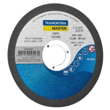 Imagem de Disco De Corte Fino 4.1/2" Tramontina Para Aço Inox E Materiais Endurecidos