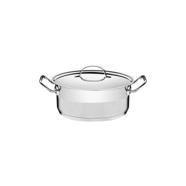 Imagem de Caçarola Tramontina Professional Em Aço Inox Fundo Triplo Com Tampa Plana 16 Cm 1,4 L
