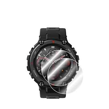 Imagem de IPG Protetor de tela para smartwatch Amazfit T-Rex Pro (2 unidades) Película transparente ultra HD invisível antiarranhões - suave/autorreparação/sem bolhas - para T-Rex Pro