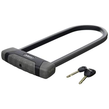 Imagem de ABUS U-lock Granit XPlus 540, cadeado para bicicleta com cilindro XPlus, alta proteção contra roubo, segurança ABUS nível 15, preto/cinza