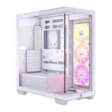Imagem de Gabinete Gamer Corsair 3500X ARGB Tempered Glass Mid-Tower, Branco - C