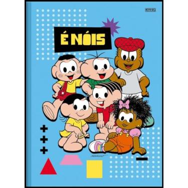 Imagem de Kit de Caderno, Brochura 1/4 Pequeno, Capa Dura, Turma da Mônica, 80 Folhas, Animativa, Pacote com 5 Unidades