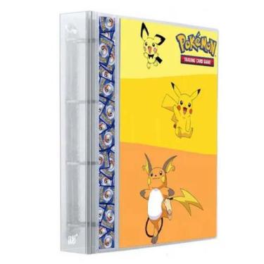 Imagem de Pasta Fichário Álbum Cristal Cartas Cards Pokémon Evolução Pikachu com