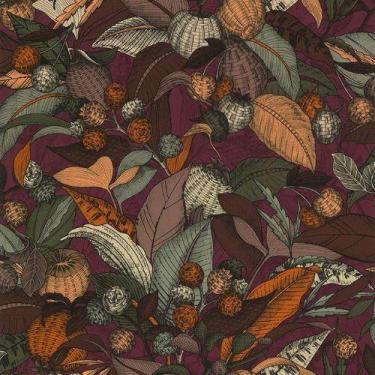 Imagem de Papel de Parede Sejours Et Chambres 2 Folhagem Vinho 51223710 - LUTECE