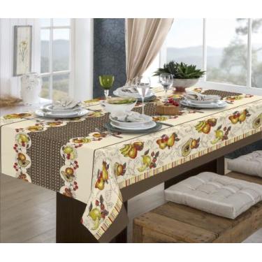 Imagem de Toalha de Mesa 8 Lugares Natal 2,50m x 1,35m P/A  - BruceBaby Bordados