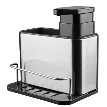 Imagem de Porta Detergente Inox Dispenser Sabão Liquido Esponja Bucha - SWEET HO