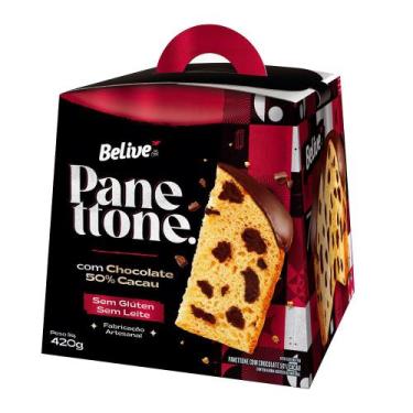 Imagem de Panettone Belive com Chocolate 50% Cacau 420g