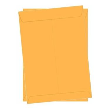 Imagem de Envelope Meio A4 176X250mm 50 Unidades Escritorio - Foroni, Ouro/Amare