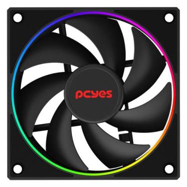Imagem de Cooler Fan Para Gabinete Vision Black Vulcan 120Mm Pcyes