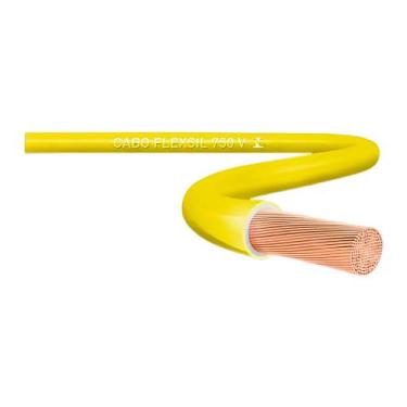 Imagem de Cabo Flexível Fio de Cobre 750v 1,5mm 100m Amarelo - Leflex Plus