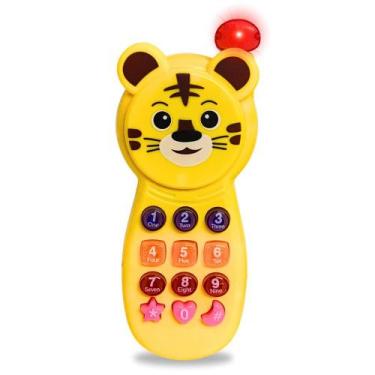 Imagem de Celular Infantil Tigrinho Com Músicas e Luzes Brinquedo Interativo - A