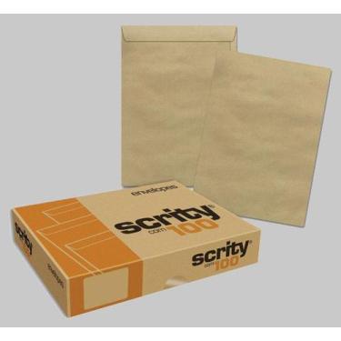 Imagem de Envelope 16,2 X 22,9 Cm Pardo saco Skn323 100 Unidades Scrit - Scrity