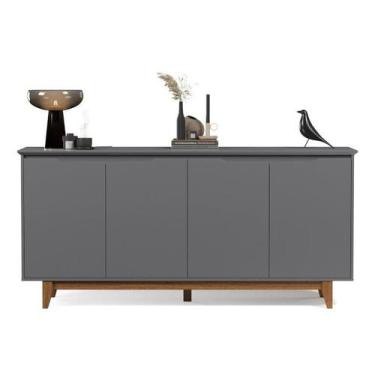 Imagem de Buffet / Balcão / Aparador / Bancada FL 4 Portas Amplo Espaço Interno 