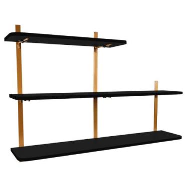 Imagem de Prateleira com 3 Níveis Decoração Sala Escritório Cardiff - Loja da Is