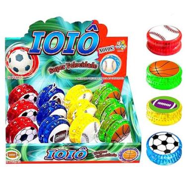 Imagem de 12 Ioiôs com Luz YoYo de brinquedo Festa Sacolinha Surpresa Aniversári